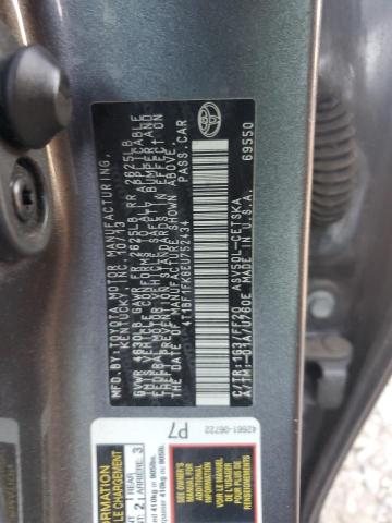 4T1BF1FK8EU752434 - 2014 TOYOTA CAMRY L CHARCOAL photo 12