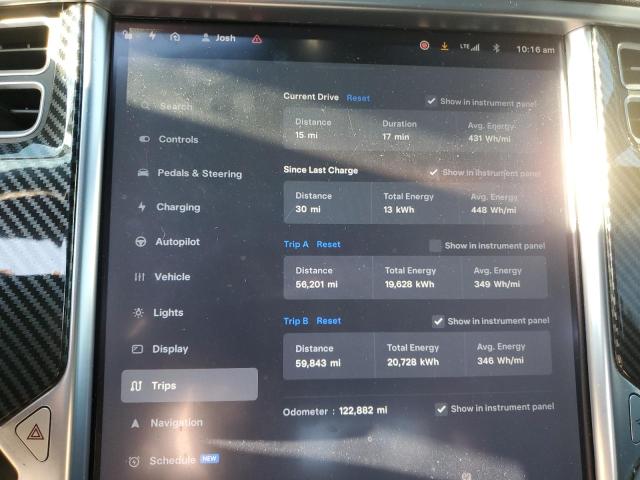 5YJSA1E13GF174783 - 2016 TESLA MODEL S BLACK photo 9