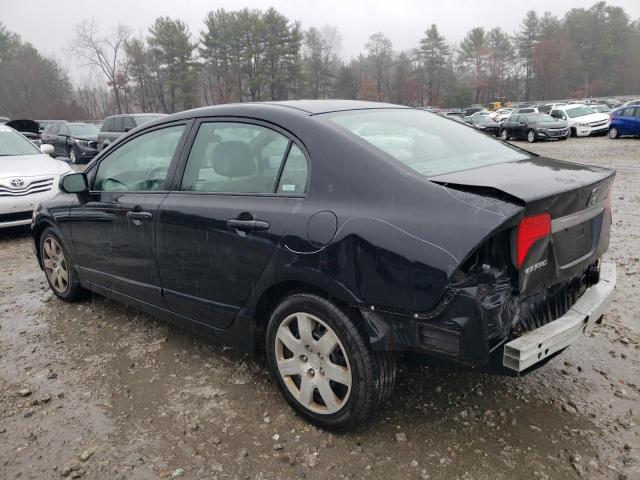 2HGFA16588H328372 - 2008 HONDA CIVIC LX BLACK photo 2