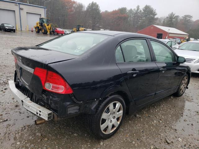 2HGFA16588H328372 - 2008 HONDA CIVIC LX BLACK photo 3