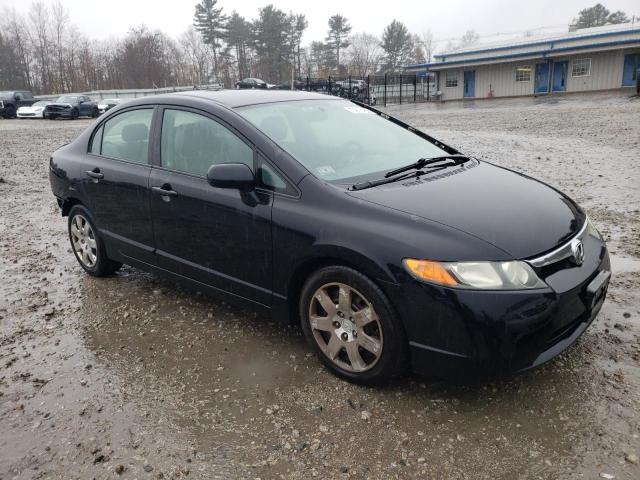 2HGFA16588H328372 - 2008 HONDA CIVIC LX BLACK photo 4