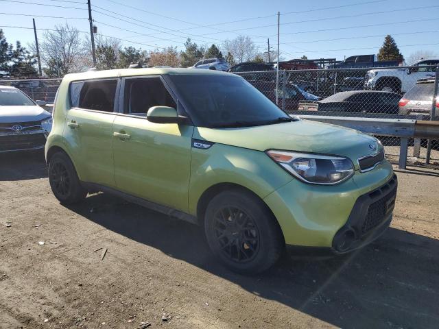 KNDJN2A27F7770035 - 2015 KIA SOUL GREEN photo 4