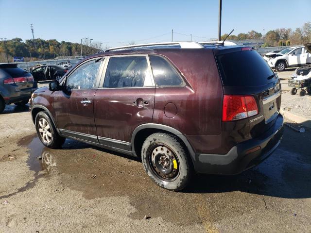 5XYKT4A2XCG287465 - 2012 KIA SORENTO BASE MAROON photo 2