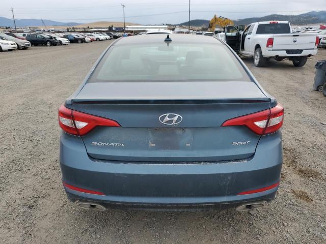 5NPE34AF5HH585308 - 2017 HYUNDAI SONATA SPORT BLUE photo 6