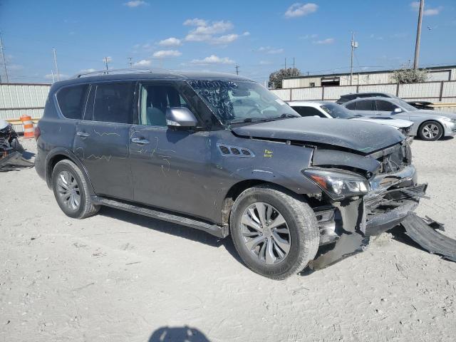 JN8AZ2NF5F9571527 - 2015 INFINITI QX80 GRAY photo 4