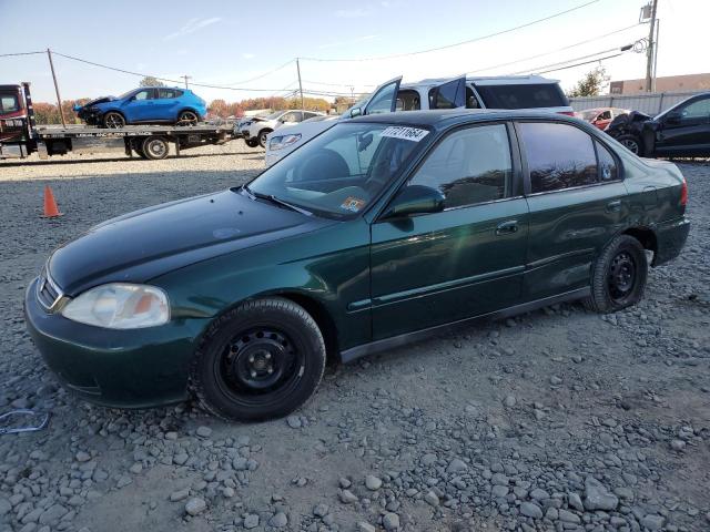 2HGEJ6610YH588495 - 2000 HONDA CIVIC BASE GREEN photo 1