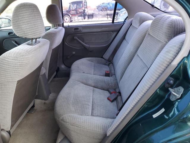 2HGEJ6610YH588495 - 2000 HONDA CIVIC BASE GREEN photo 10