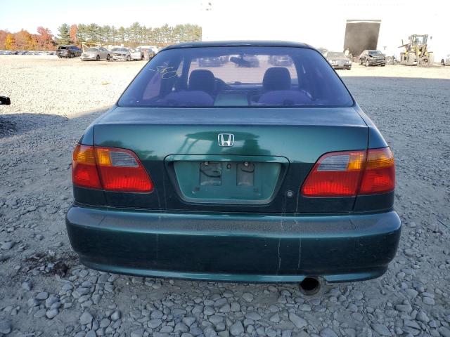 2HGEJ6610YH588495 - 2000 HONDA CIVIC BASE GREEN photo 6