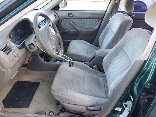 2HGEJ6610YH588495 - 2000 HONDA CIVIC BASE GREEN photo 7