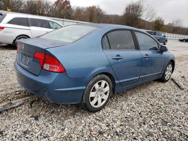 1HGFA16508L077284 - 2008 HONDA CIVIC LX BLUE photo 3