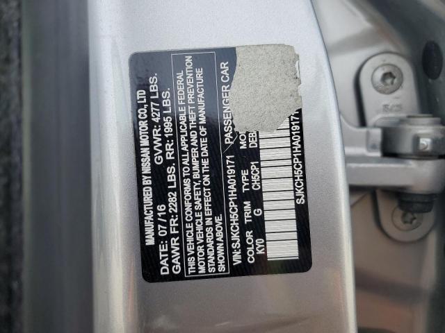 SJKCH5CP1HA019171 - 2017 INFINITI QX30 BASE SILVER photo 13