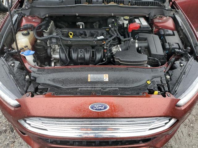 3FA6P0G70ER313488 - 2014 FORD FUSION S ORANGE photo 11