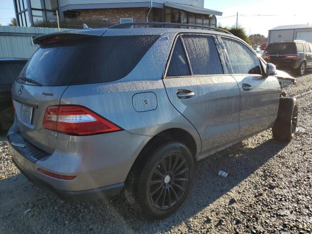 4JGDA5HBXEA359340 - 2014 MERCEDES-BENZ ML 350 4MATIC GRAY photo 3