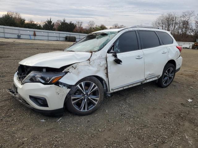 5N1DR2DM6LC604876 - 2020 NISSAN PATHFINDER PLATINUM WHITE photo 1