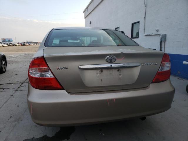 4T1BE32K14U868982 - 2004 TOYOTA CAMRY LE TAN photo 6