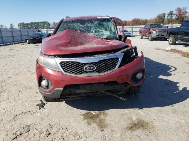 5XYKUCA19BG033467 - 2011 KIA SORENTO EX BURGUNDY photo 5