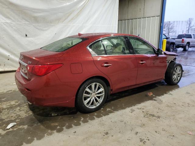 JN1BV7AR5EM695479 - 2014 INFINITI Q50 BASE RED photo 3