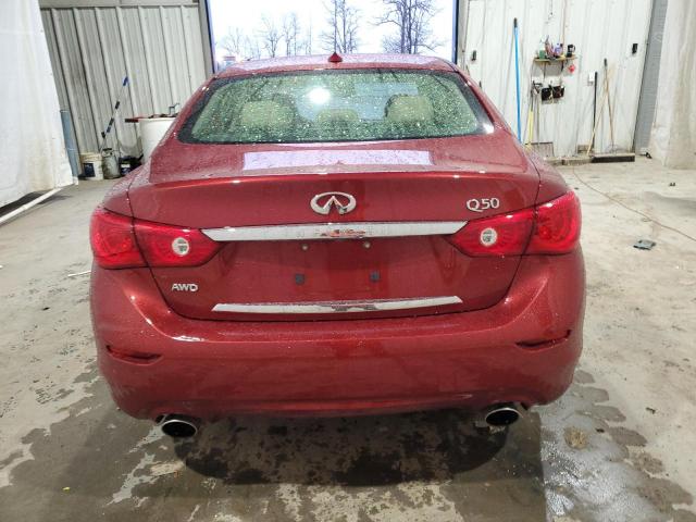 JN1BV7AR5EM695479 - 2014 INFINITI Q50 BASE RED photo 6