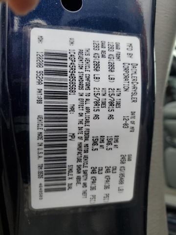 1C4GP45R94B585681 - 2004 CHRYSLER TOWN & COU 蓝色 照片 13