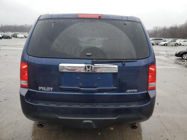 5FNYF4H56DB069288 - 2013 HONDA PILOT EXL BLUE photo 6