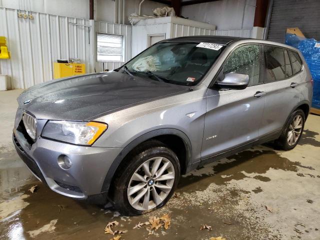 5UXWX9C51E0D41658 - 2014 BMW X3 XDRIVE28I GRAY photo 1