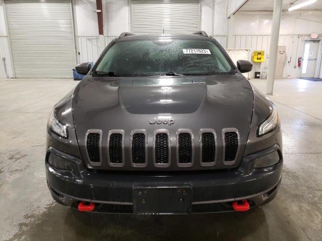 1C4PJMBS9FW600684 - 2015 JEEP CHEROKEE TRAILHAWK CHARCOAL photo 5