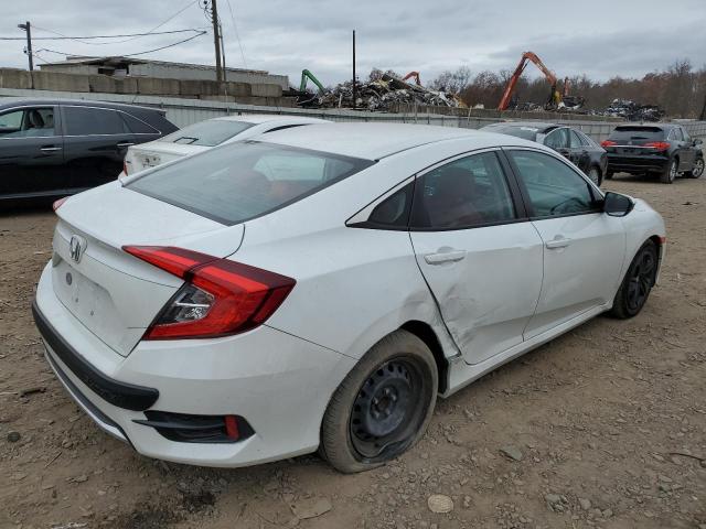 19XFC2F60LE009530 - 2020 HONDA CIVIC LX WHITE photo 3