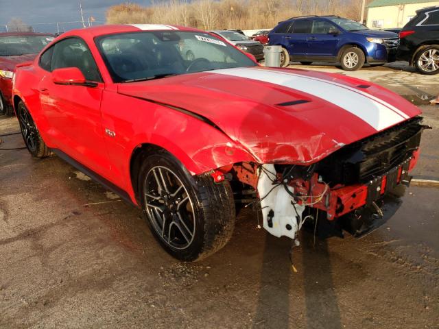 1FA6P8CF1M5116763 - 2021 FORD MUSTANG GT RED photo 4