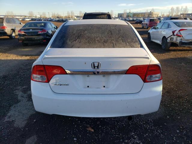 2HGFA16039H102584 - 2009 HONDA CIVIC EXL WHITE photo 6