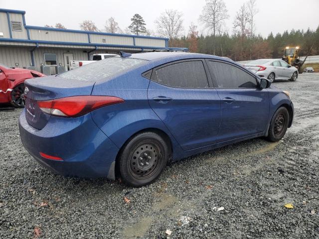 5NPDH4AE3GH666228 - 2016 HYUNDAI ELANTRA SE BLUE photo 3