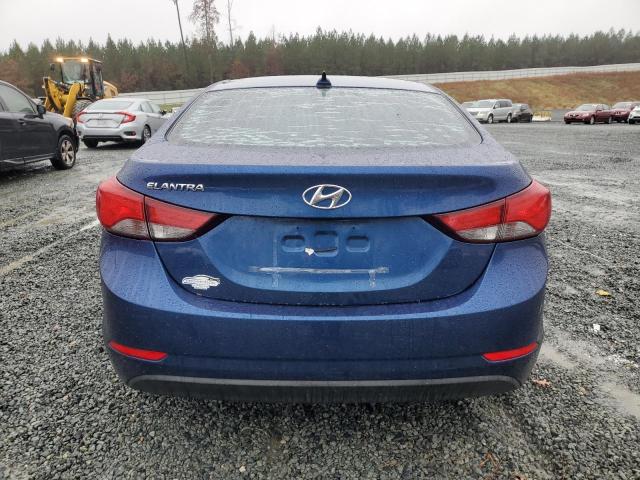 5NPDH4AE3GH666228 - 2016 HYUNDAI ELANTRA SE BLUE photo 6