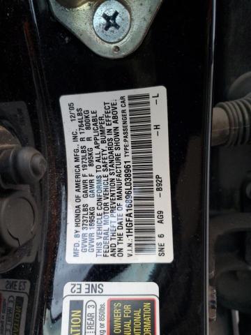 1HGFA16896L038961 - 2006 HONDA CIVIC EX CHARCOAL photo 12