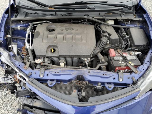 2T1BURHE4JC983189 - 2018 TOYOTA COROLLA L BLUE photo 11