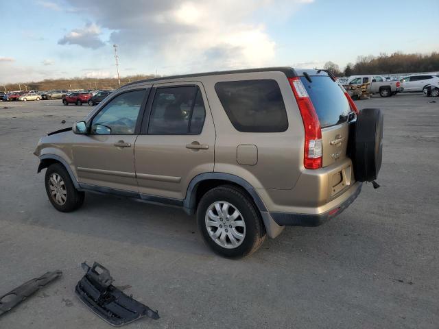 JHLRD78966C005382 - 2006 HONDA CR-V SE TAN photo 2