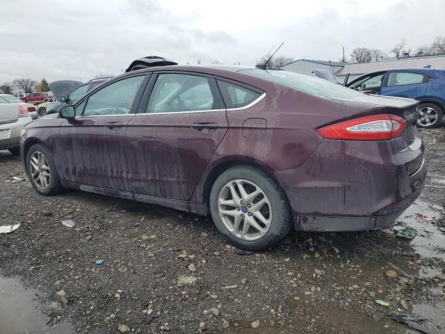 3FA6P0H76DR359999 - 2013 FORD FUSION SE BURGUNDY photo 2