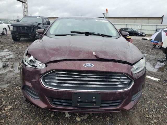 3FA6P0H76DR359999 - 2013 FORD FUSION SE BURGUNDY photo 5