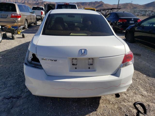 JHMCP26328C011208 - 2008 HONDA ACCORD LX WHITE photo 6