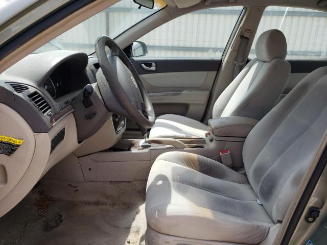 5NPET46C78H349077 - 2008 HYUNDAI SONATA GLS BEIGE photo 7