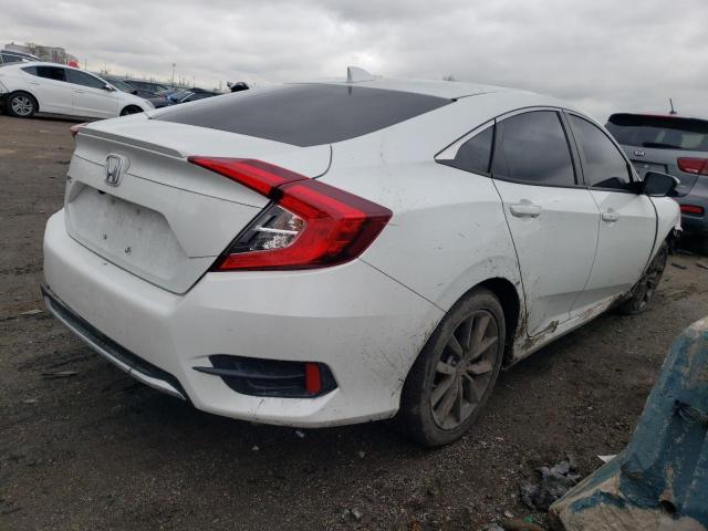 19XFC1F79ME001639 - 2021 HONDA CIVIC EXL WHITE photo 3