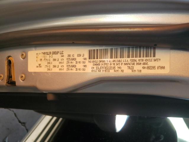 3C6JR7AT0EG122105 - 2014 RAM 1500 ST SILVER photo 13
