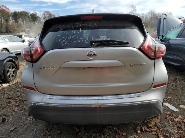 5N1AZ2MH2JN131274 - 2018 NISSAN MURANO S SILVER photo 6