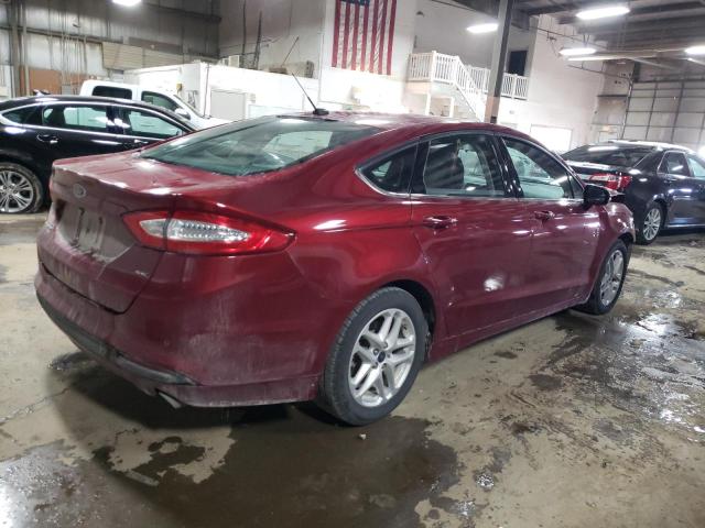 3FA6P0H79GR313989 - 2016 FORD FUSION SE MAROON photo 3