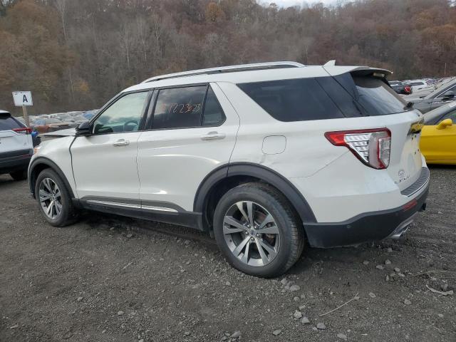 1FM5K8HCXLGA23662 - 2020 FORD EXPLORER PLATINUM WHITE photo 2