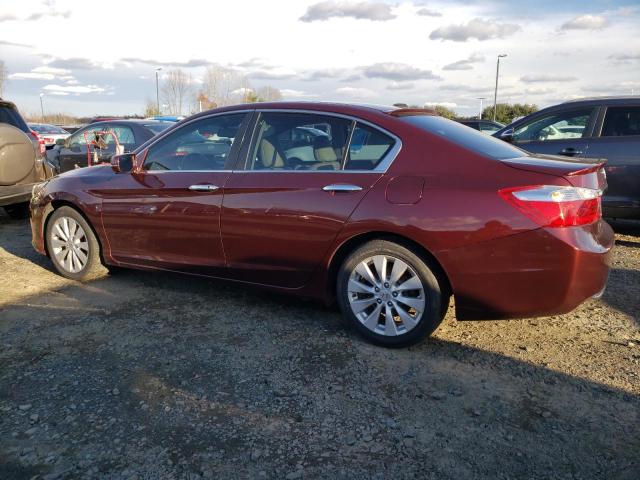 1HGCR2F86DA091630 - 2013 HONDA ACCORD EXL BURGUNDY photo 2