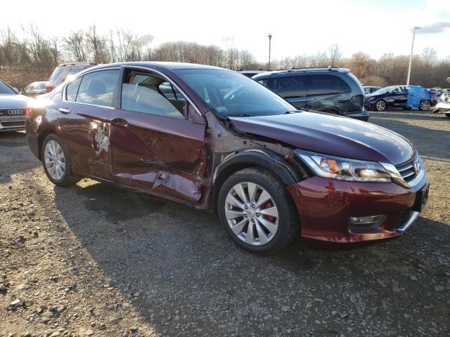 1HGCR2F86DA091630 - 2013 HONDA ACCORD EXL BURGUNDY photo 4