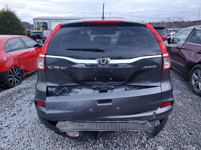 2HKRM4H58FH681930 - 2015 HONDA CR-V EX GRAY photo 6