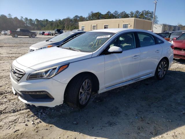 5NPE34AFXFH096089 - 2015 HYUNDAI SONATA SPORT WHITE photo 1