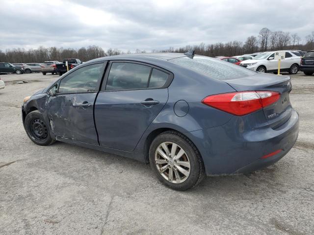 KNAFX4A69E5165925 - 2014 KIA FORTE LX BLUE photo 2