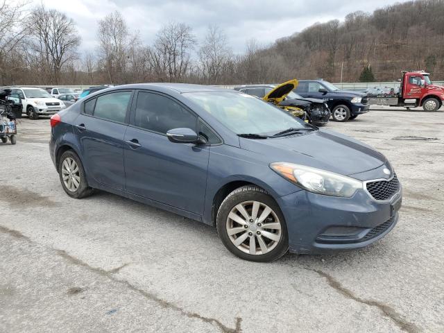 KNAFX4A69E5165925 - 2014 KIA FORTE LX BLUE photo 4