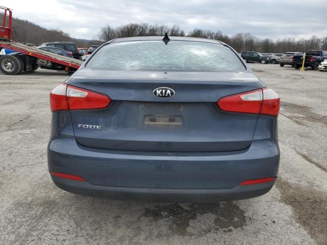 KNAFX4A69E5165925 - 2014 KIA FORTE LX BLUE photo 6